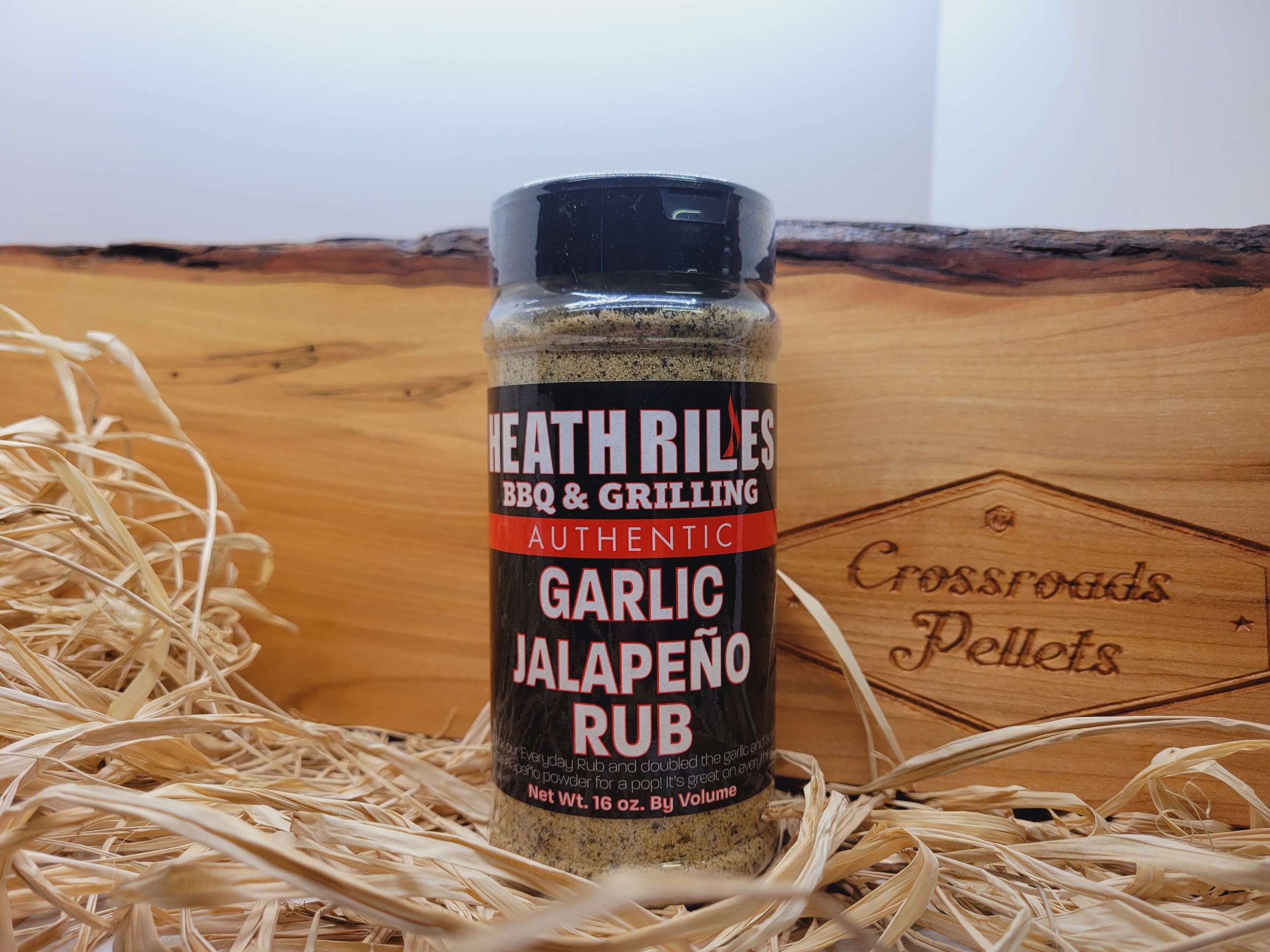 Heath Riles Garlic Jalapeno Rub 16 oz